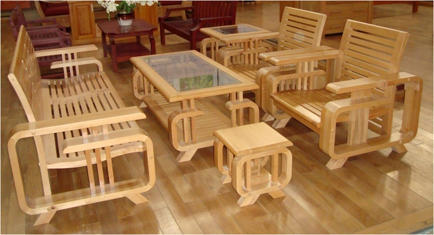 bộ bàn ăn, sofa gỗ sồi tự nhiên 100% ...hàng xuất khẩu cực đẹp - 10