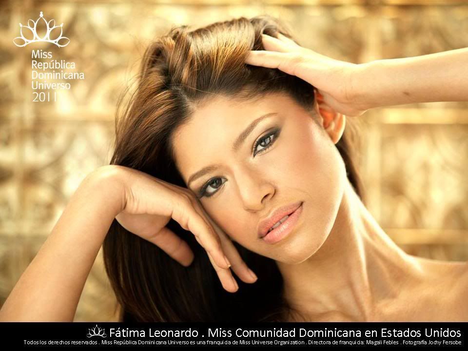 Headshot Miss Comunidad Dom. En Estados Unidos - Fátima Leonardo Suarèz - Miss Dominican Republic 2011 Candidate