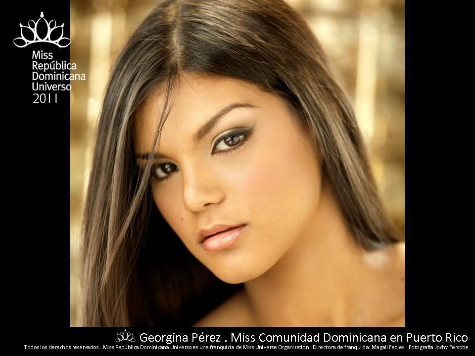 Headshot Miss Comunidad Dom. En Puerto Rico - Georgina Daliza Pérez Mota - Miss Dominican Republic 2011 Candidate