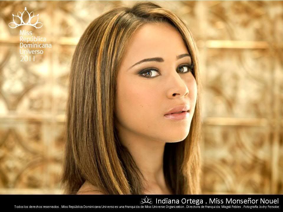 Headshot Miss Monseñor Nouel - Indiana Ortega Peña - Miss Dominican Republic 2011 Candidate