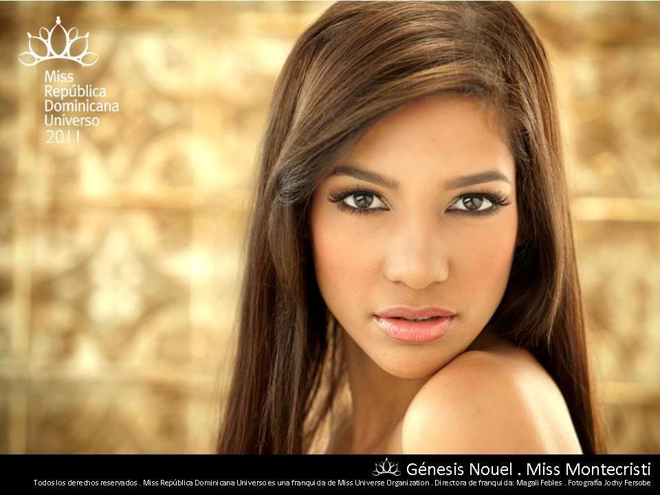 Headshot Miss Monte Cristi - Génesis Carlina Nouel Baret - Miss Dominican Republic 2011 Candidate