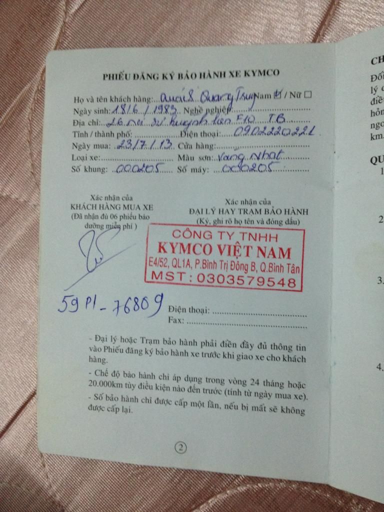 Bán Xe Tay Ga KymCo 125 FI Còn Mới Còn Bảo Hành ( Quận Tân Bình) - 4