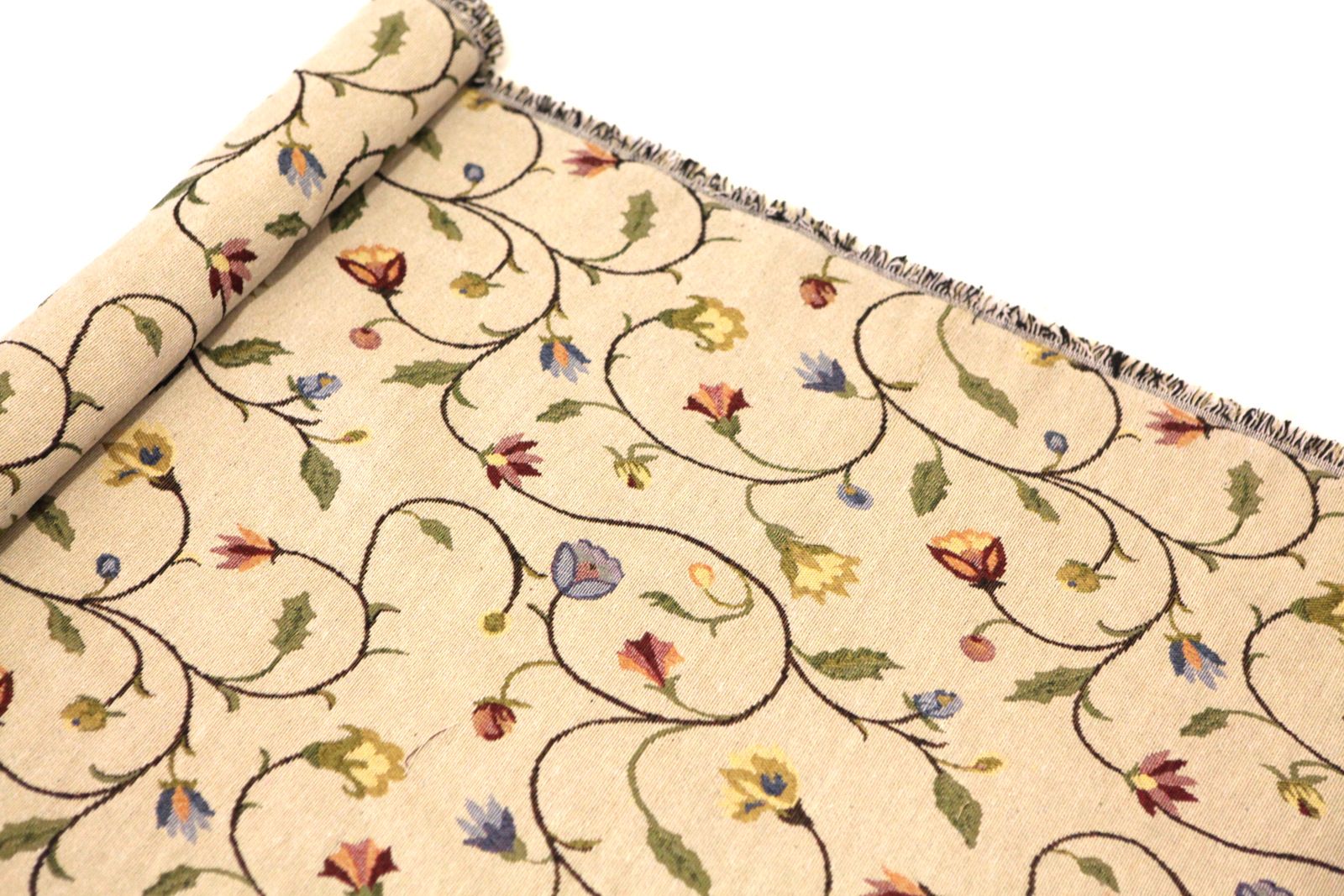 TRADITIONAL FLORAL FLOWERS TAPESTRY SOFT UPHOLSTERY CURTAINS SOFA