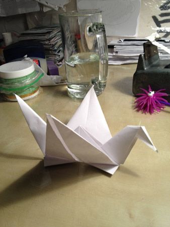 origami bird, origami bird
