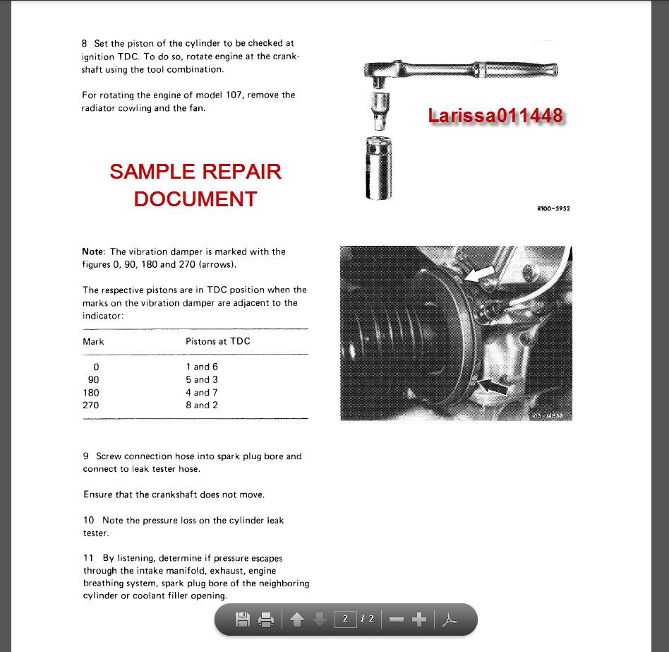 Mercedes benz r-107 factory service manual #6