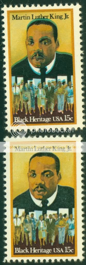 1771 15¢ COLOR SHIFT MARTIN LUTHER KING JR. BL663  