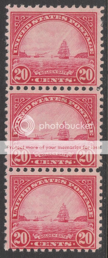 693 DOUBLE TRANSFER IN VERTICAL STRIP OF 3; MINT NH SCARCE BN76 