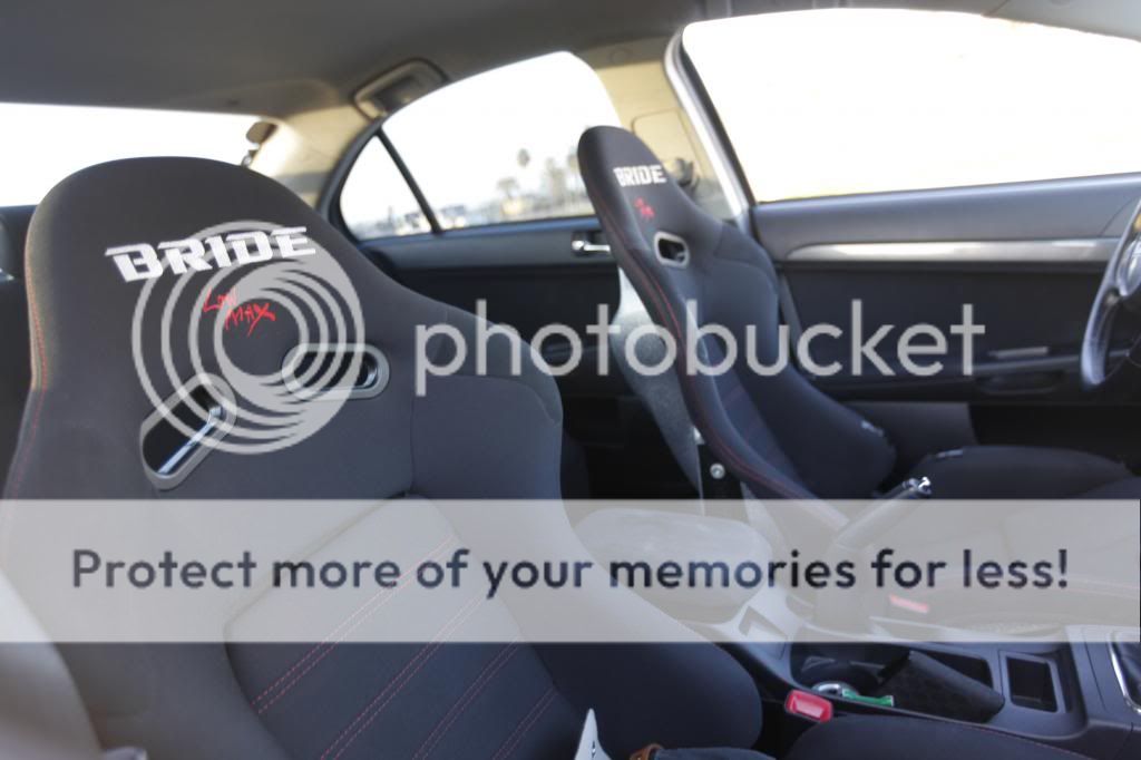 WTT 2x BRIDE STRADIA SPORT w/ BRIDE RAILS for 2x OEM EVO X RECARO