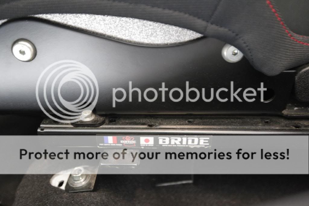 WTT 2x BRIDE STRADIA SPORT w/ BRIDE RAILS for 2x OEM EVO X RECARO