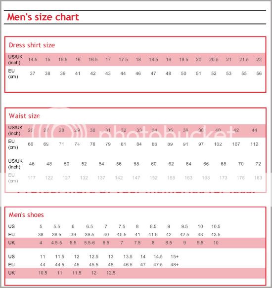 Size Chart-men Photo by bizarreka | Photobucket