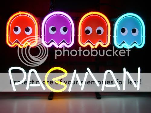  Neon Light Sign Gift Pub Bar Beer Sign Pac Man Pac Man Sign N15  
