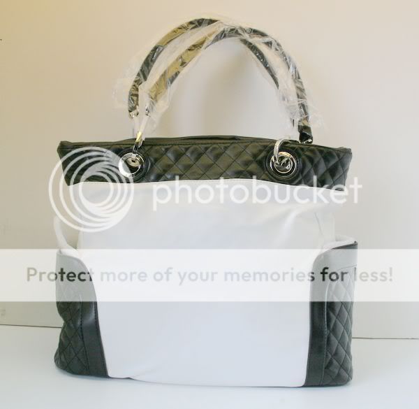  / Joy Mangano Design Reversible Black/White Handbag  